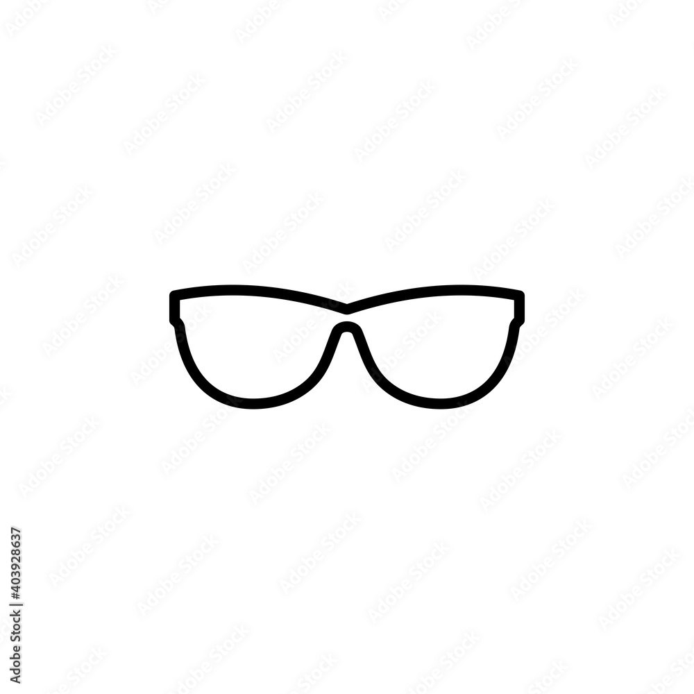 Glasses icon vector. Glasses vector icon Glasses icon vector. Glasses vector icon