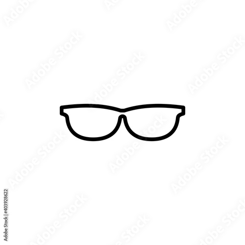 Glasses icon vector. Glasses vector icon