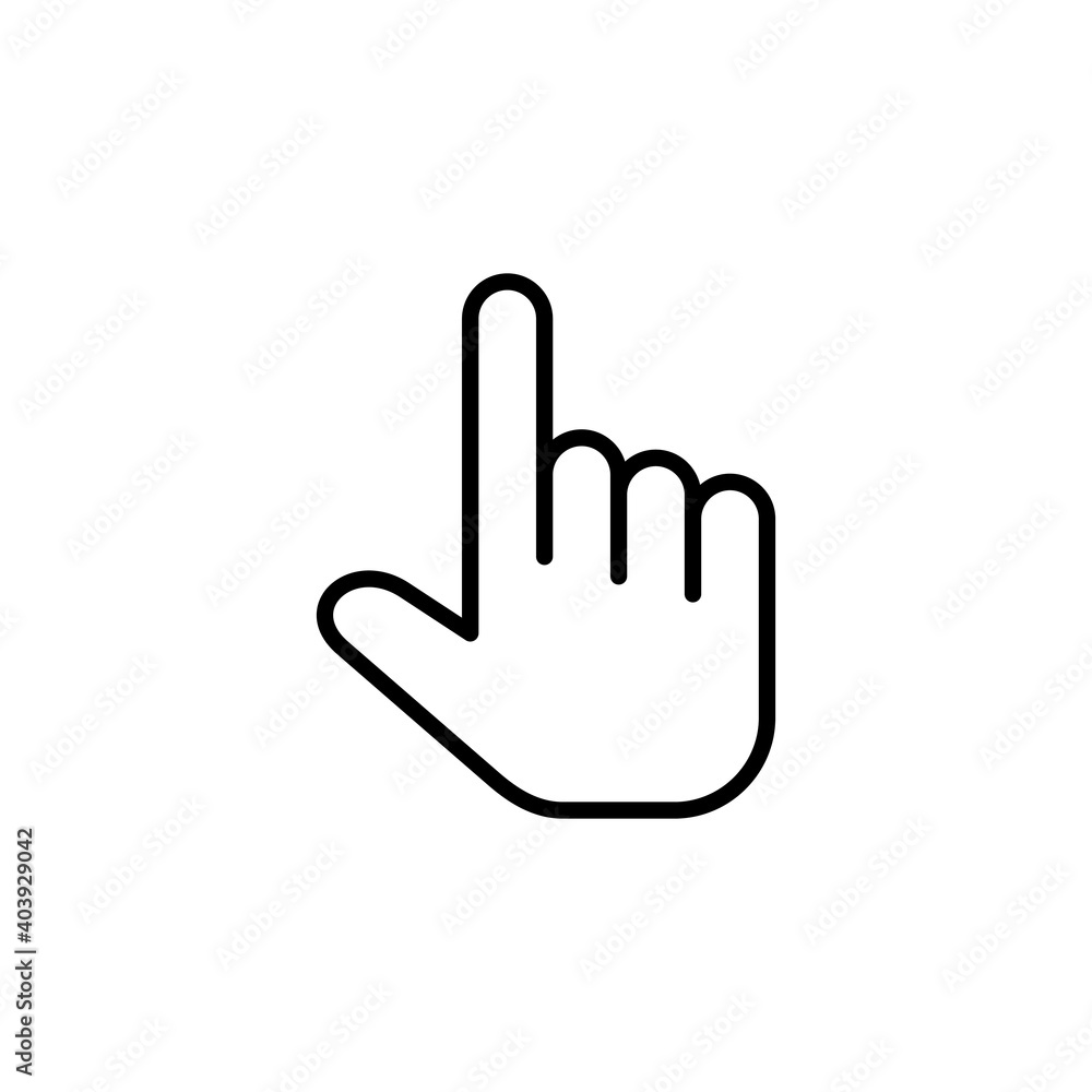 Hand cursor icon. cursor icon vector. hand cursor icon clik Hand cursor icon. cursor icon vector. hand cursor icon clik