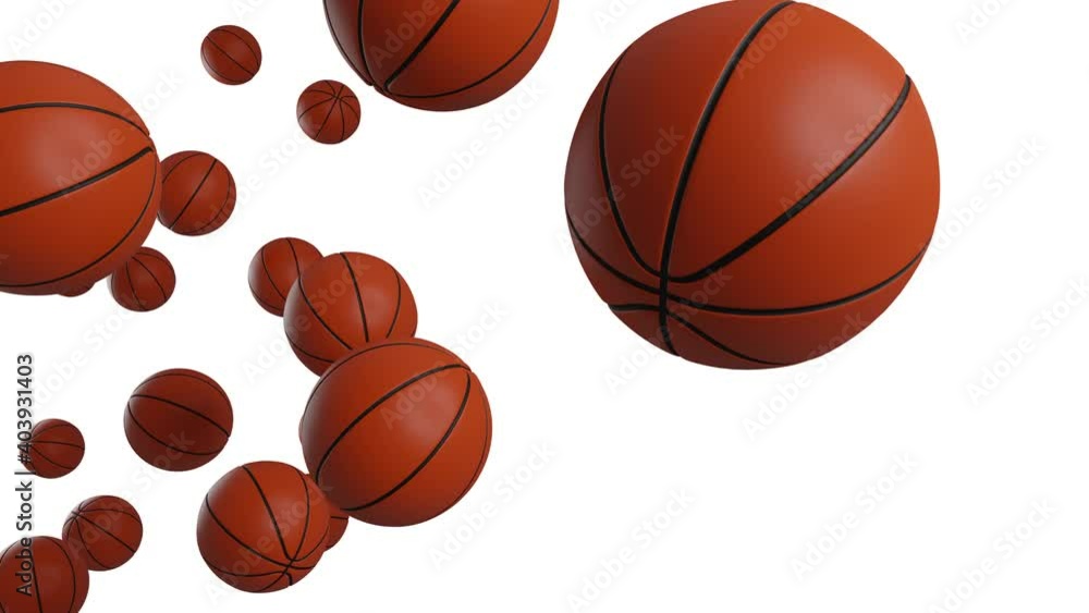Many basketball balls on white background.
Abstract 3d animation for background.
Many basketball balls on white background.
Abstract 3d animation for background.