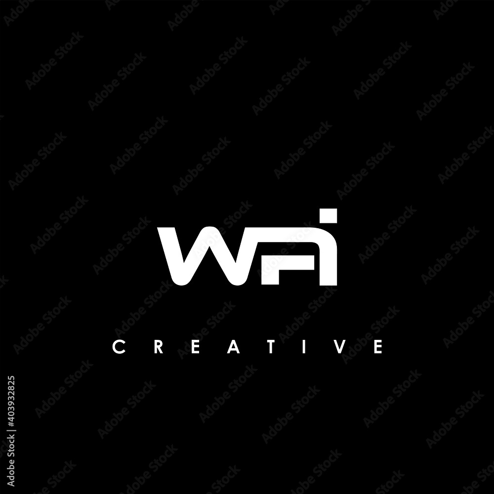 WPI Letter Initial Logo Design Template Vector Illustration