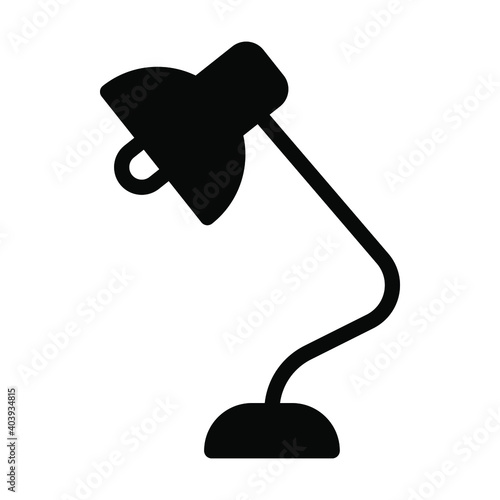 table lamp icon vetor