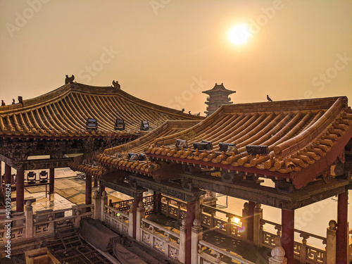 Canvas Print Beautiful shot of ancient chinese architecture
