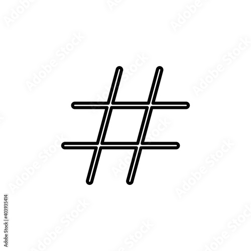 Hashtag icon vector. hashtag symbol