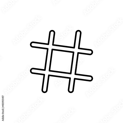 Hashtag icon vector. hashtag symbol