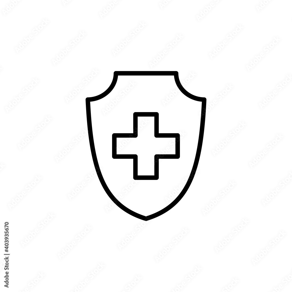 Obraz premium Health insurance icon vector. Insurance health document icon