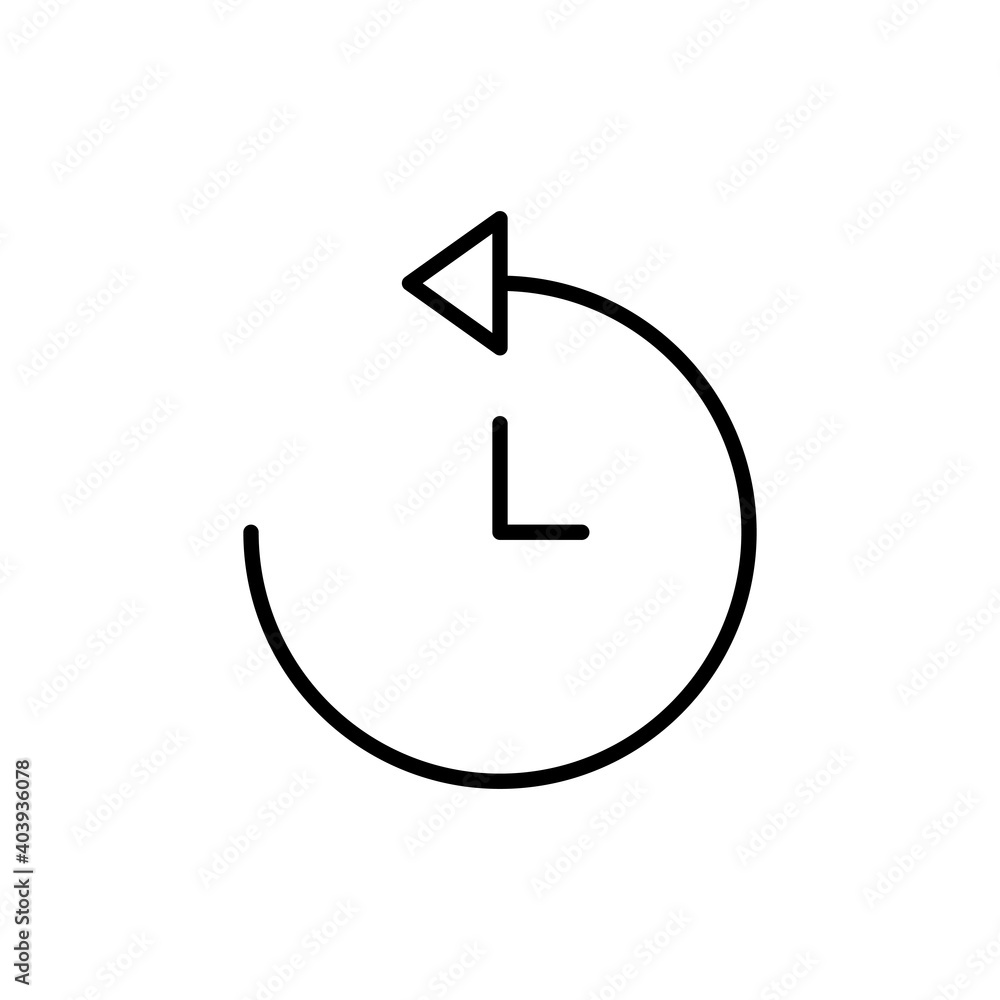 History icon vector. recent event history History icon vector. recent event history