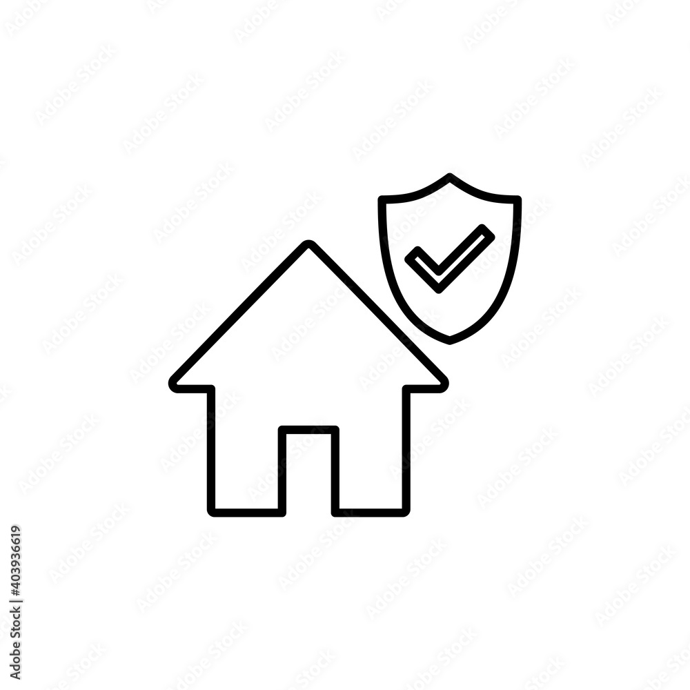 house insurance icon vector. house protection icon. house insurance icon vector. house protection icon.