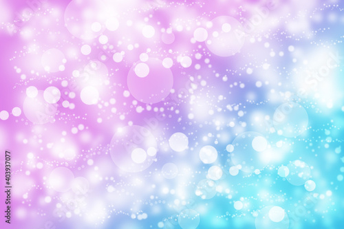Bright bokeh on pink and blue background