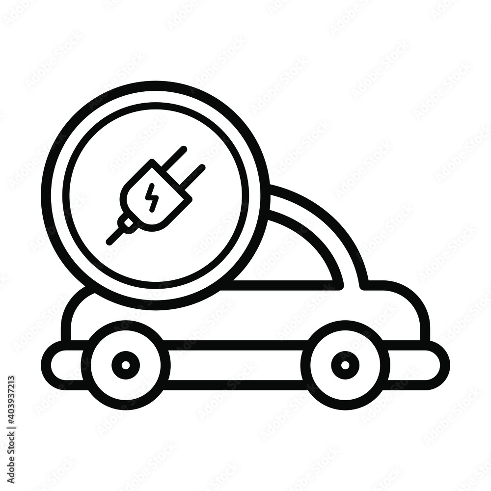 electric car, vehicle icon vector electric car, vehicle icon vector