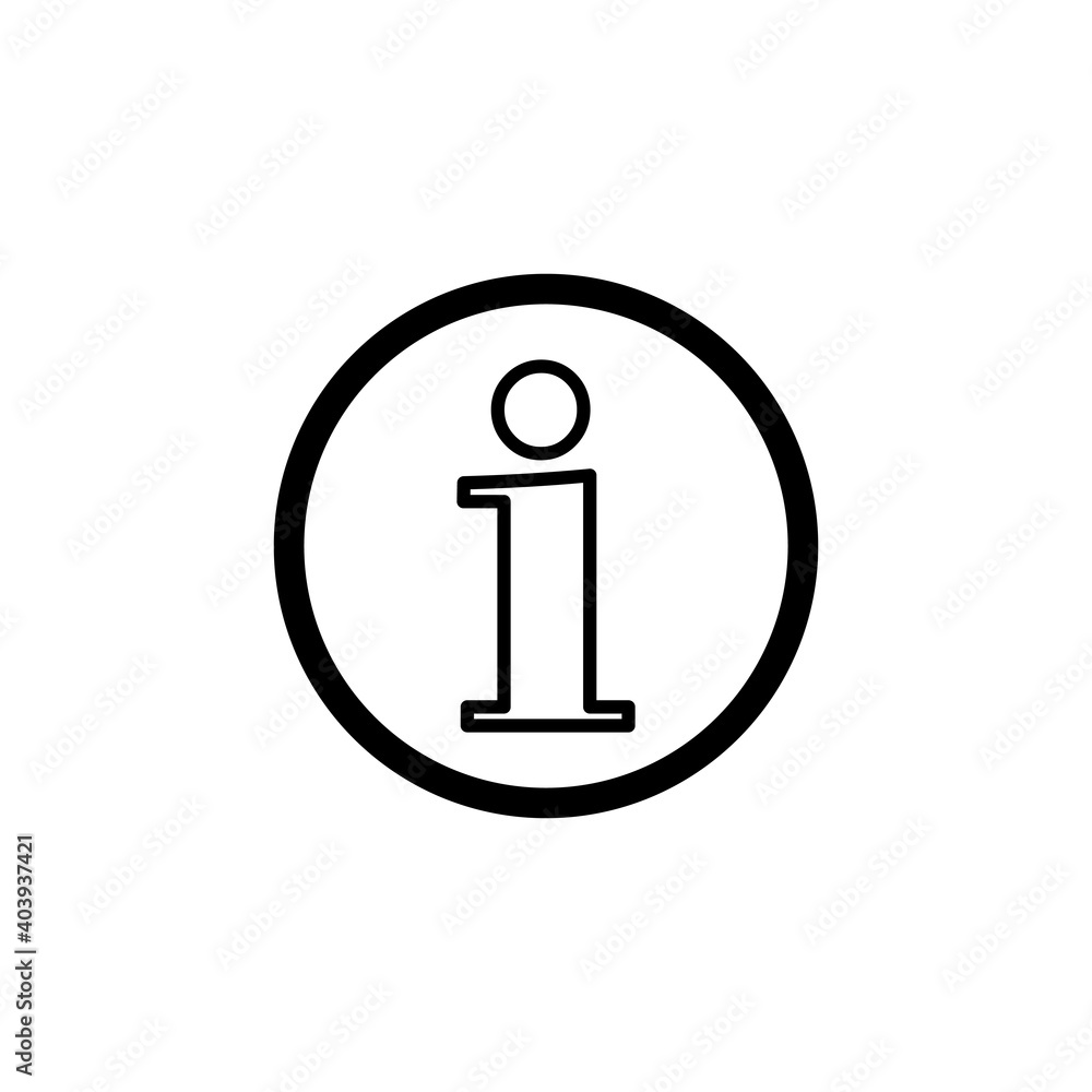 Info sign icon vector. about us icon vector. Faq icon Info sign icon vector. about us icon vector. Faq icon