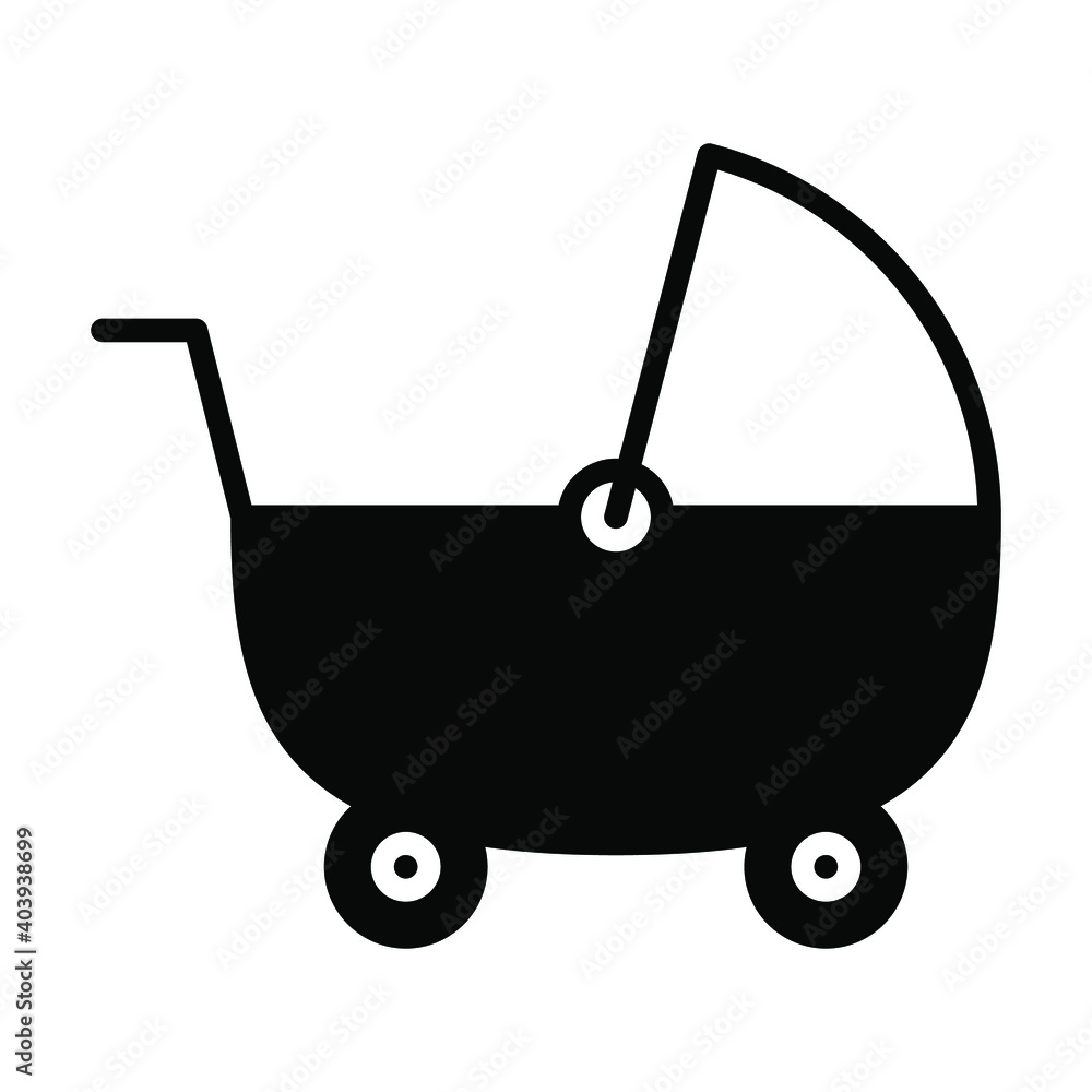 baby stroller icon, house interior kitchen utensil vector baby stroller icon, house interior kitchen utensil vector