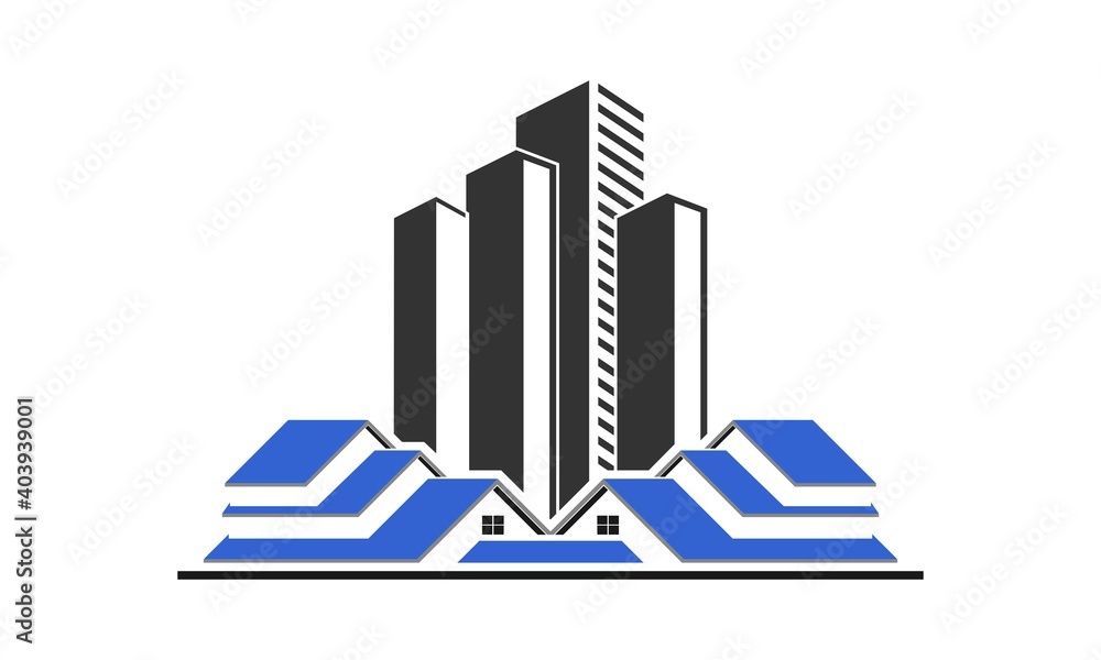 Fototapeta premium Real estate illustration vector