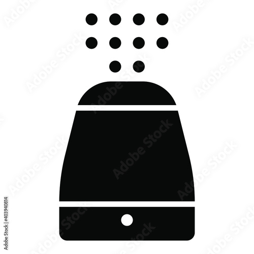 air humidifier icon, household home interior vector