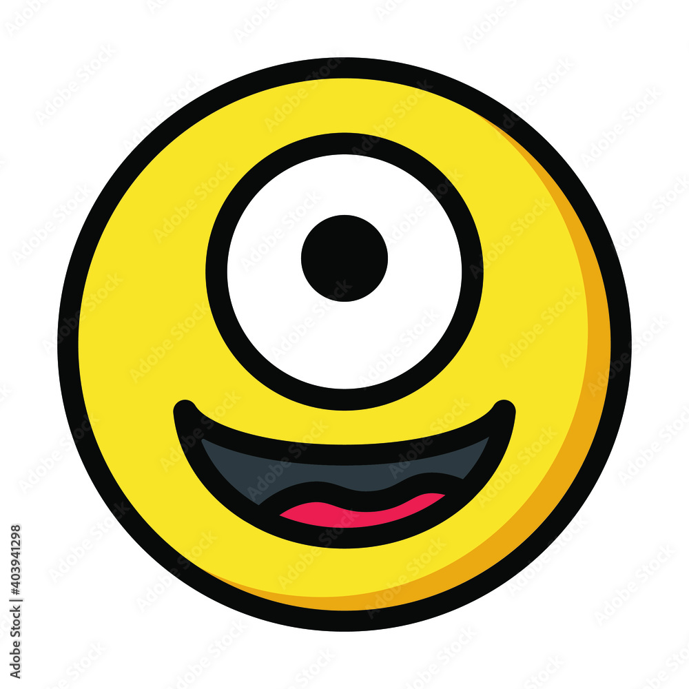 Fototapeta premium smiley face icon, emoticon, happy vector
