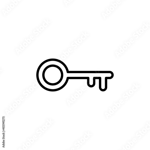Key icon vector. Key vector icon. Key symbol © AAVAA