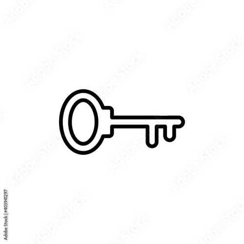 Key icon vector. Key vector icon. Key symbol © AAVAA