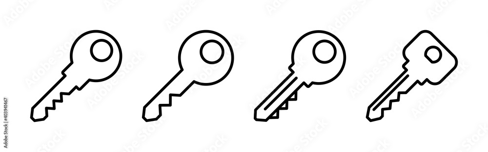 Key icon vector. Key vector icon. Key symbol Key icon vector. Key vector icon. Key symbol