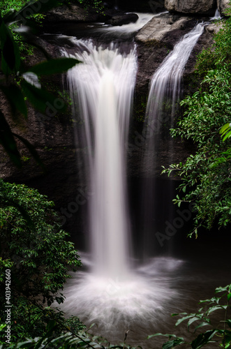 Haew Suwat Waterfall in Khao Yai National Park  Thailand