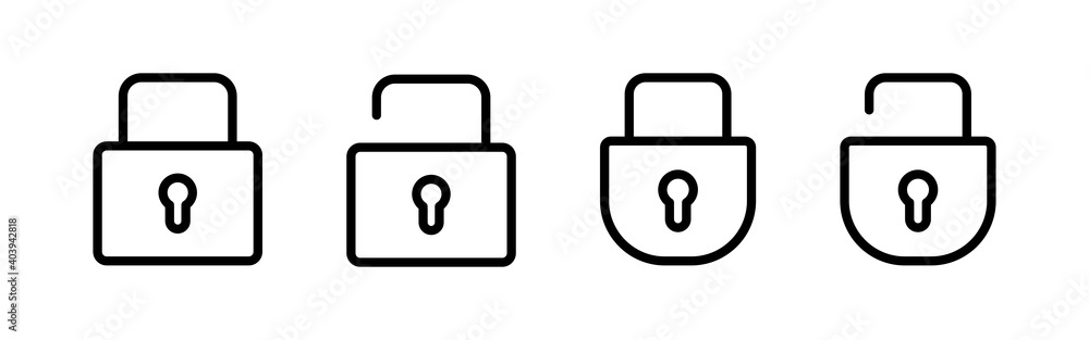 Lock icon vector. Padlock icon vector. Encryption icon. Security symbol Lock icon vector. Padlock icon vector. Encryption icon. Security symbol