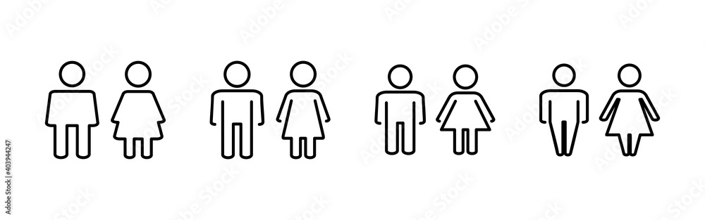 Man and woman icon vector. male and female symbol Man and woman icon vector. male and female symbol