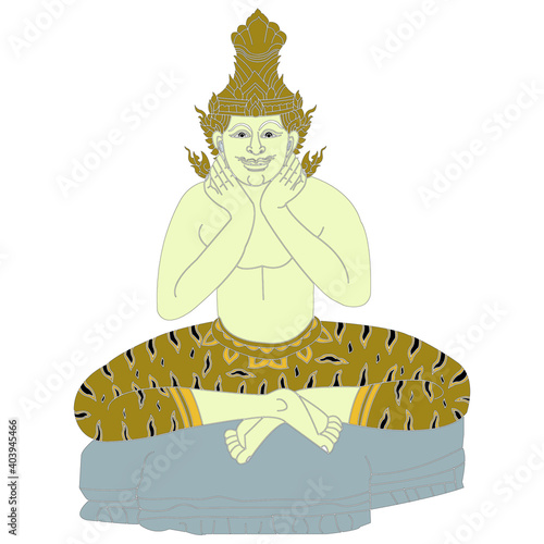 Hermit Datton or Thai Hermit exercise for
Solve the problem of erectile dysfunction with a vector illustration.