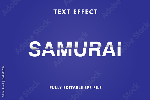 SAMURAI TEXT EFFECT DESIGN