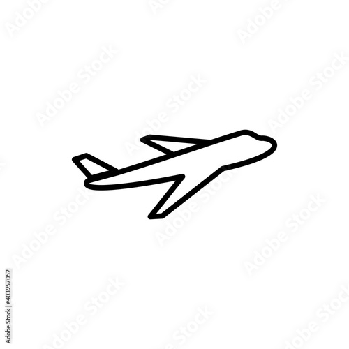 Plane icon vector. Airplane icon vector. Flight transport symbol. Travel illustration. Holiday symbol