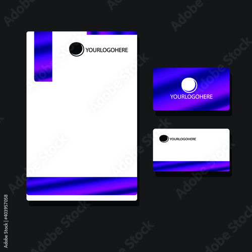 2021 Style's Corporate identity stationery mock up isolated on gray background 