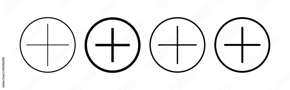 Plus Icon vector. Add plus icon Plus Icon vector. Add plus icon