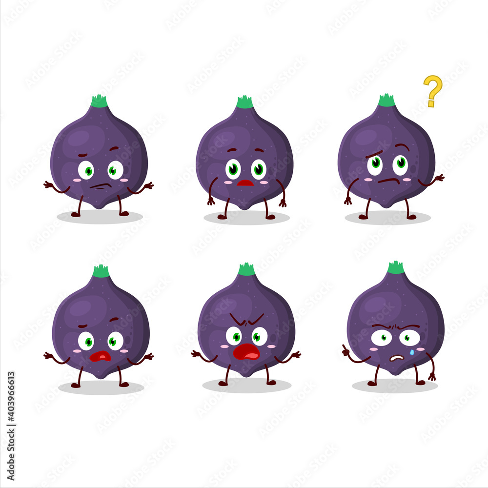 Cartoon character of fig with what expression Cartoon character of fig with what expression