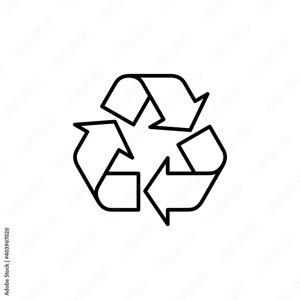 Recycle icon vector. Recycling vector icon. Recycle icon vector. Recycling vector icon.