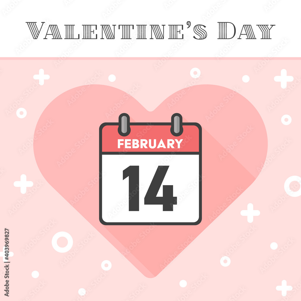 Vecteur Stock 2月14日のハート背景付き日めくりカレンダーのアイコン バレンタインデーのかわいい素材 Adobe Stock Vecteur Stock 2月14日のハート背景付き日めくりカレンダーのアイコン バレンタインデーのかわいい素材 Adobe Stock