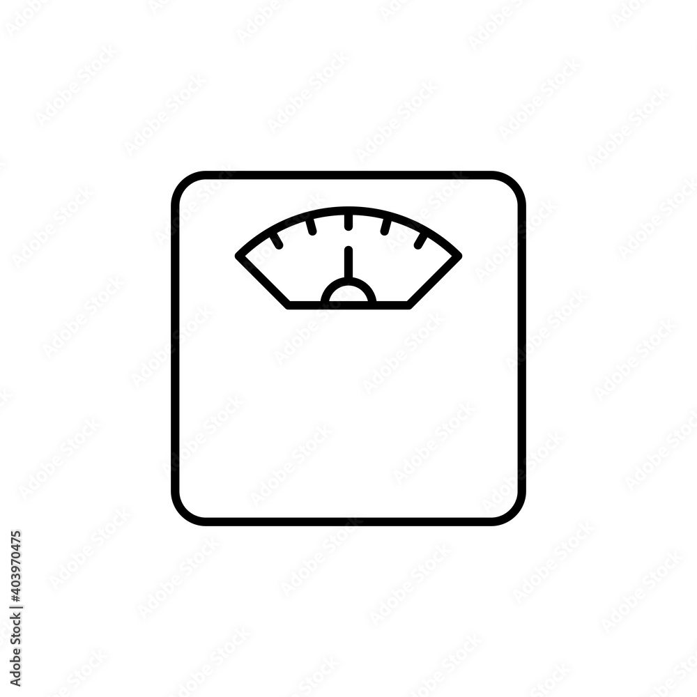 Scales icon vector. Weight scale icon Scales icon vector. Weight scale icon