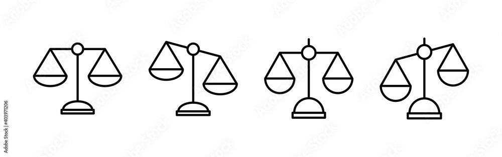 Scales icon vector. Law scale icon. Scales vector icon. Justice Scales icon vector. Law scale icon. Scales vector icon. Justice