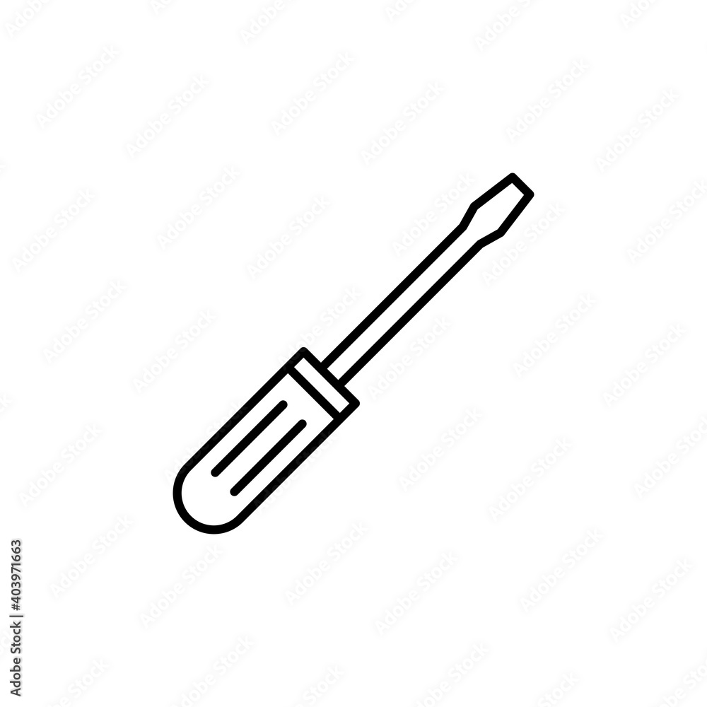 Screwdriver icon vector.tools icon vector Screwdriver icon vector.tools icon vector