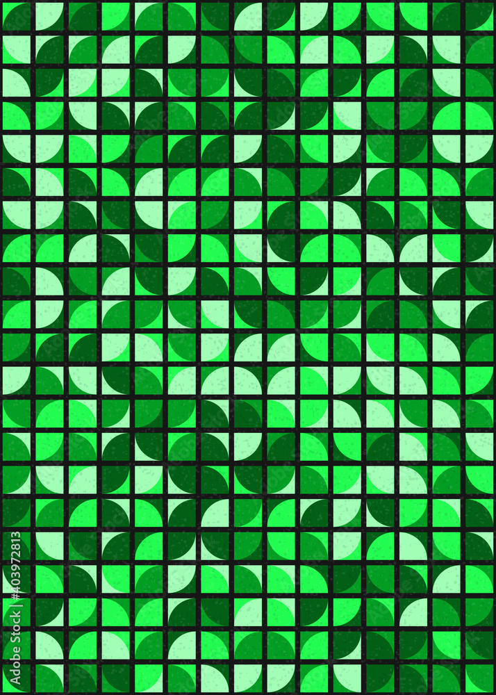 Fototapeta premium Abstract Geometric Pattern generative computational art illustration