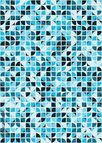 Abstract Geometric Pattern generative computational art illustration