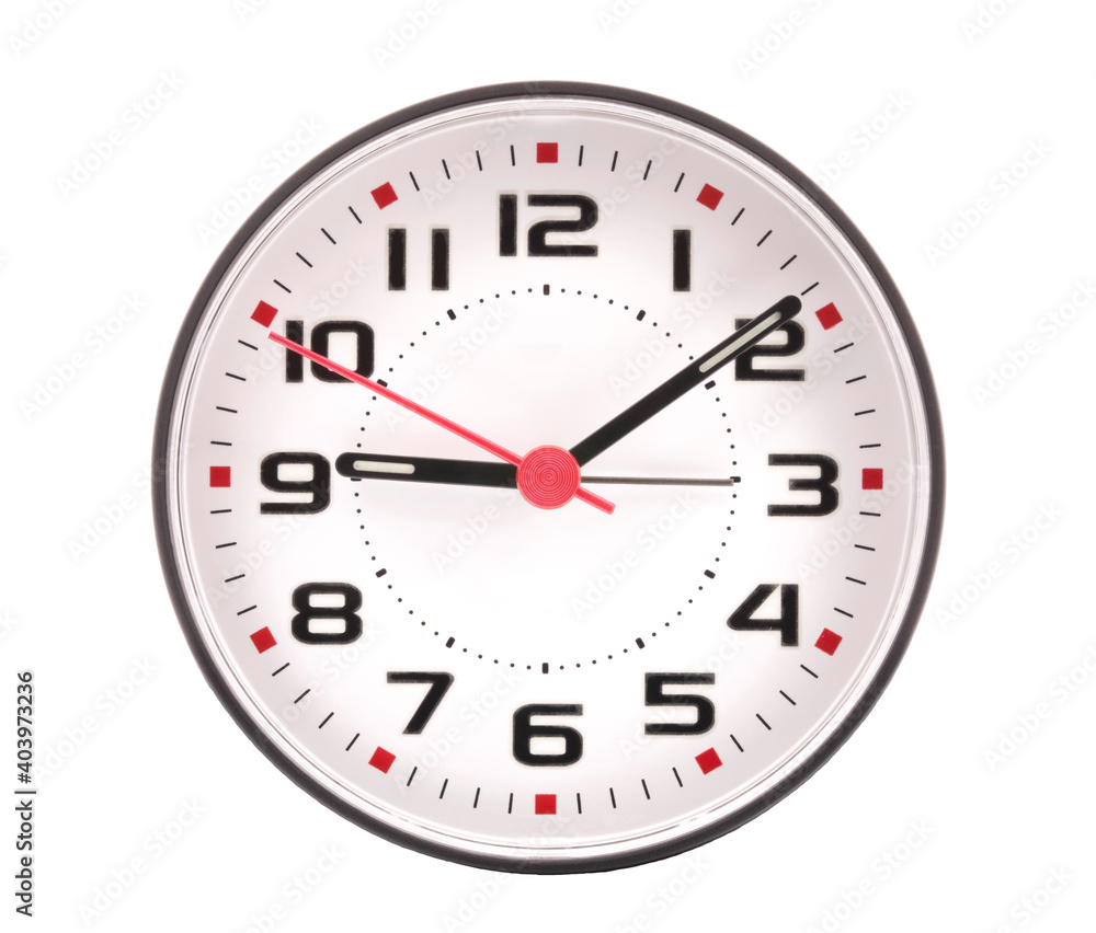 Clock isolated on white background Clock isolated on white background