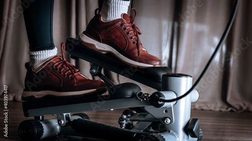 Mini Stepper Elliptical home gym equipment. Ideal for weight loss and improving overall fitness.