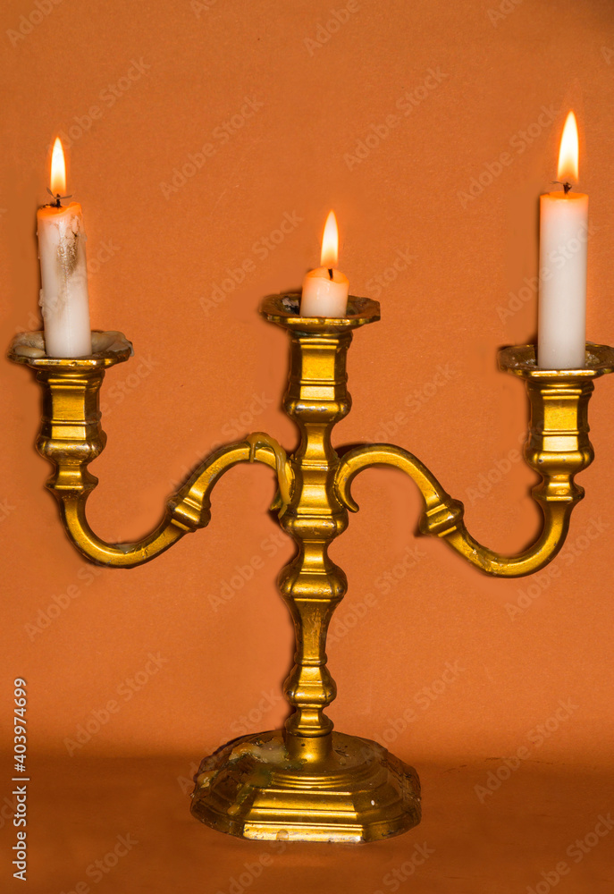 candlestick with candle candlestick with candle