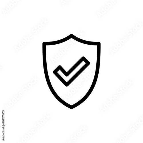 Free Download Shield check mark  icon vector. Protection approve sign. Safe icon vector - GFXLoad