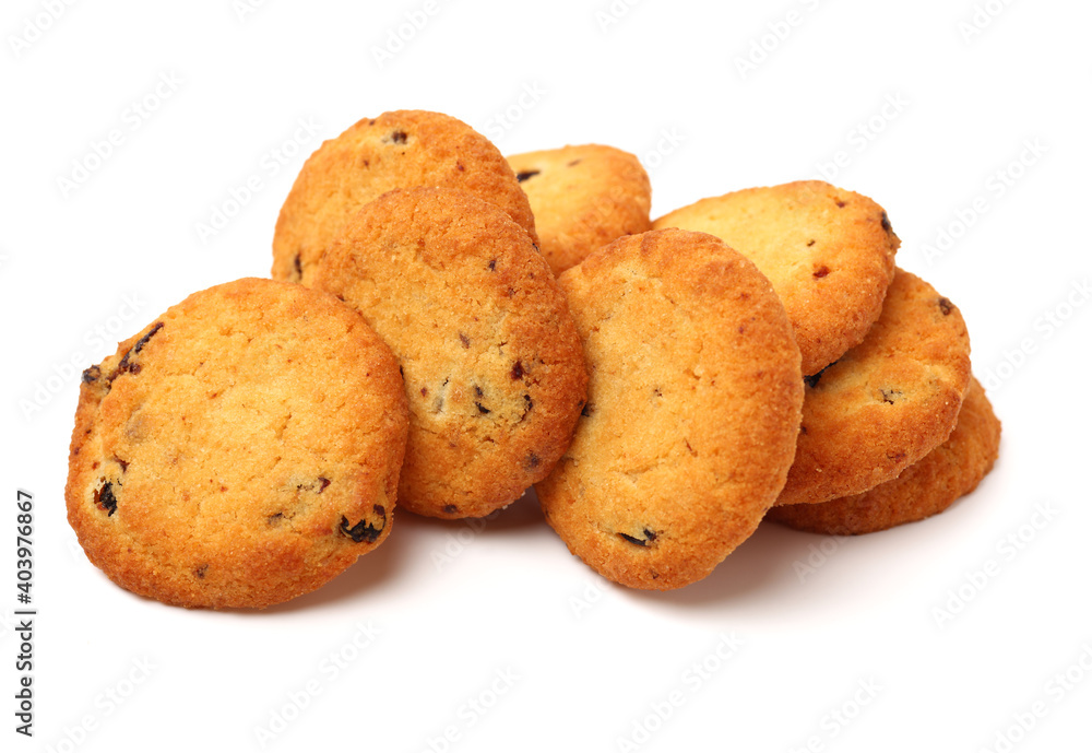 Cookies on a white background Cookies on a white background