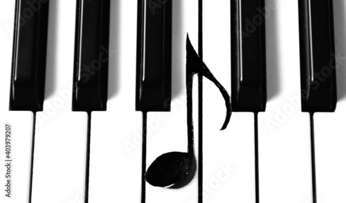 black and white piano keys