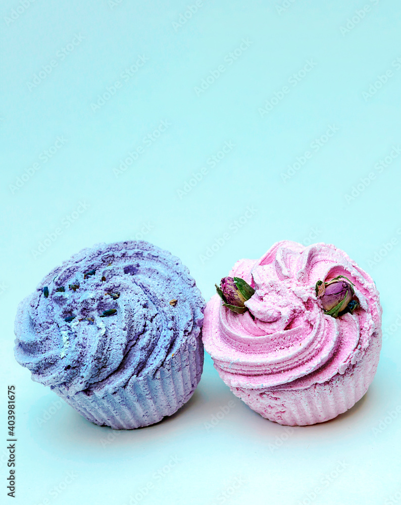 Cupcakes surrounded by white background Cupcakes surrounded by white background