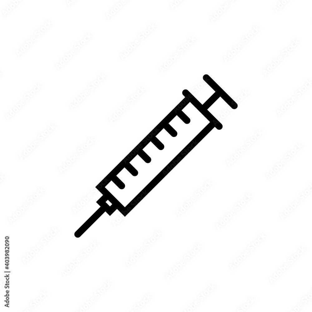 Syringe icon vector. injection icon vector. Syringe icon vector. injection icon vector.