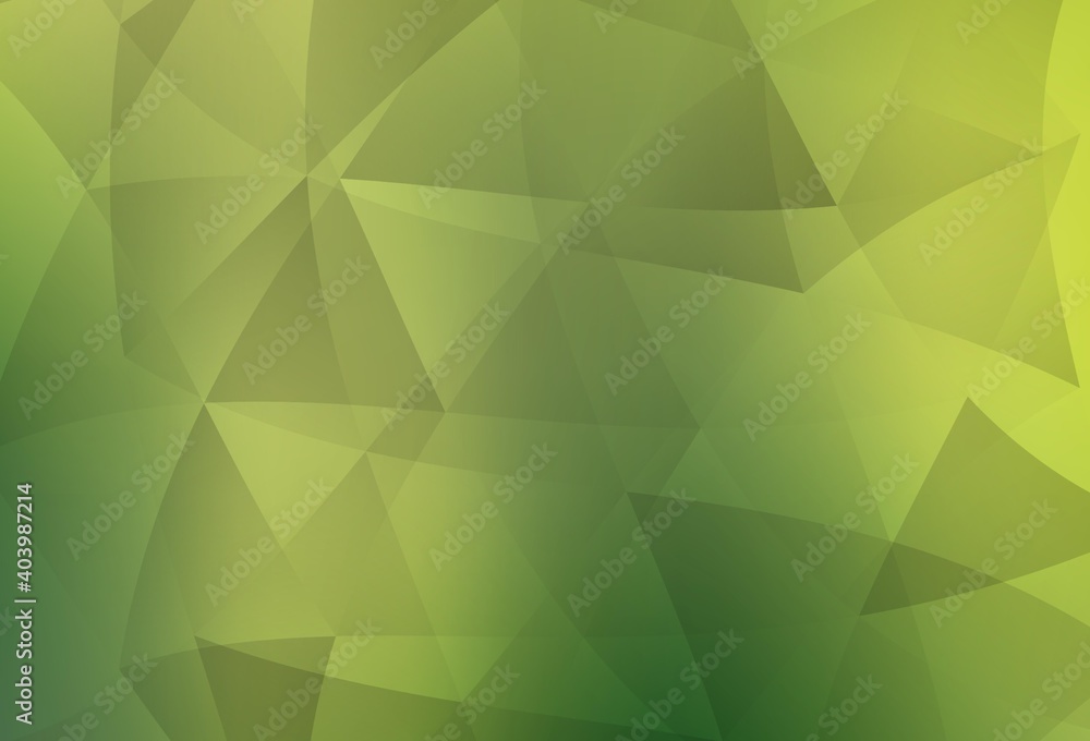 Light Green, Yellow vector shining triangular background. Light Green, Yellow vector shining triangular background.