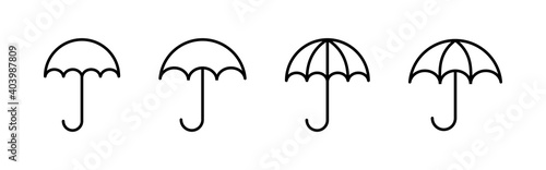 Umbrella icon vector. umbrella sign icon