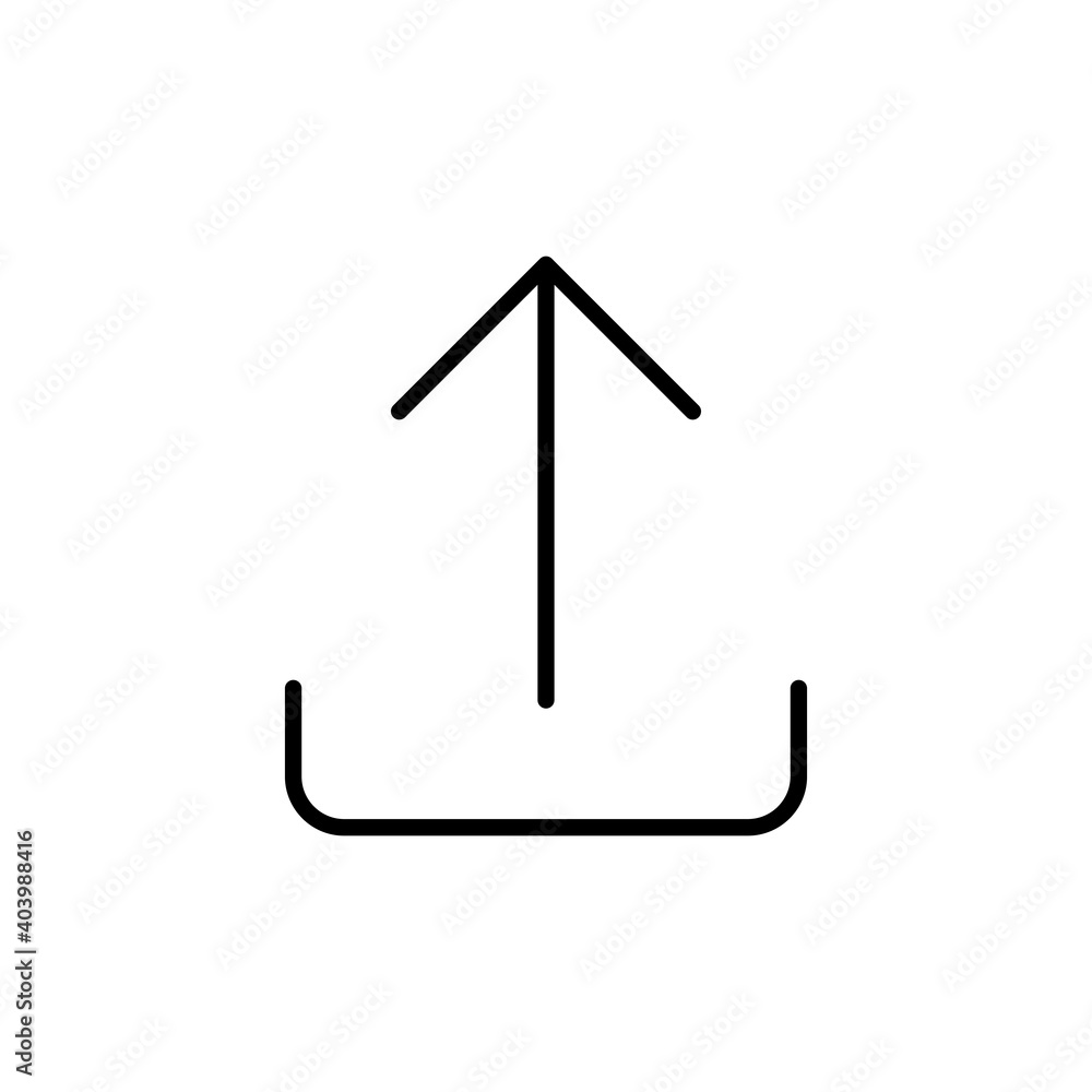 Upload icon vector. load data symbol Upload icon vector. load data symbol