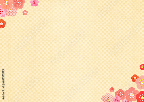 梅の花背景素材